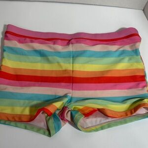 Ideology rainbow striped swim shorts size extra large